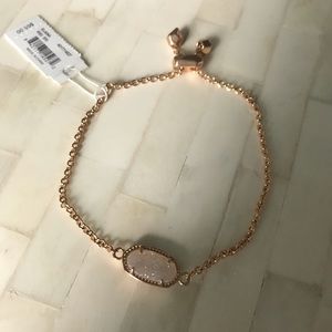 Kendra Scott Rose Gold Druzy Elaina Bracelet